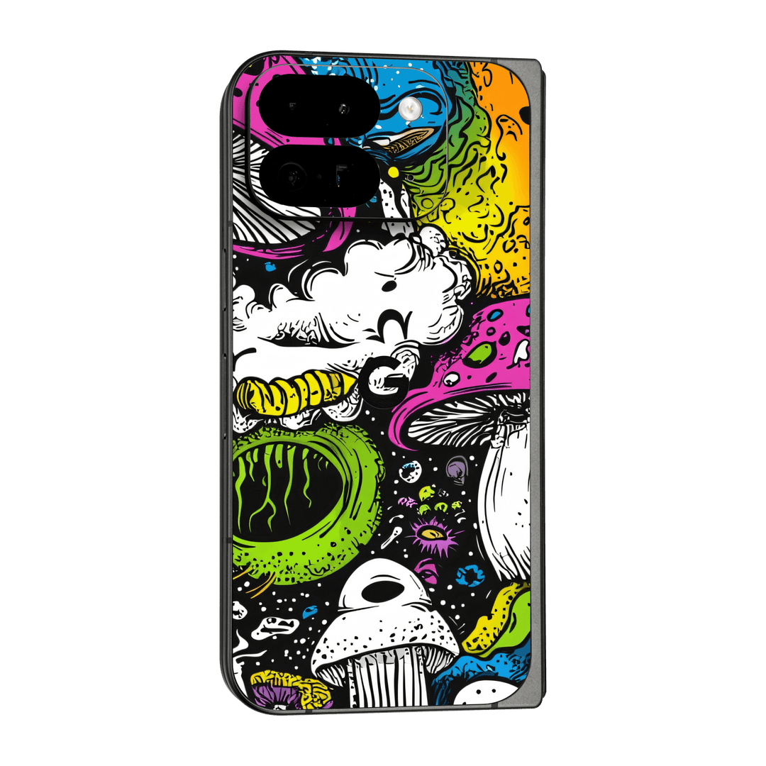 Pixel 9 PRO FOLD Custom Printed SIGNATURE “Cartoon Bloom” Art Painting Skin Wrap Sticker Decal Cover Protector by QSKINZ | QSKINZ.COM