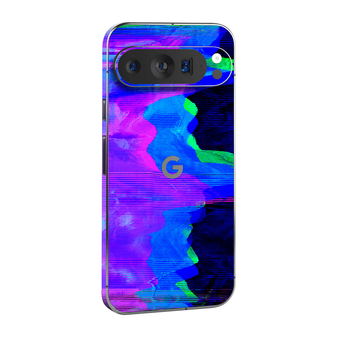 Pixel 9 Pro Custom Printed SIGNATURE “Andromeda” Blue Purple Wave Skin Wrap Sticker Decal Cover Protector by QSKINZ | QSKINZ.COM