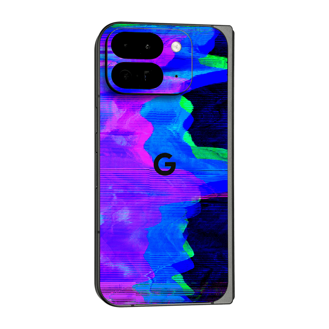 Pixel 9 Pro FOLD Custom Printed SIGNATURE “Andromeda” Blue Purple Wave Skin Wrap Sticker Decal Cover Protector by QSKINZ | QSKINZ.COM