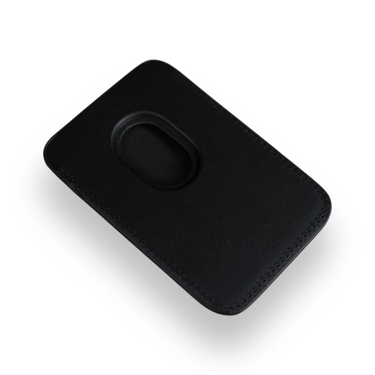 Premium Black Leather MagSafe® Wallet – Qskinz