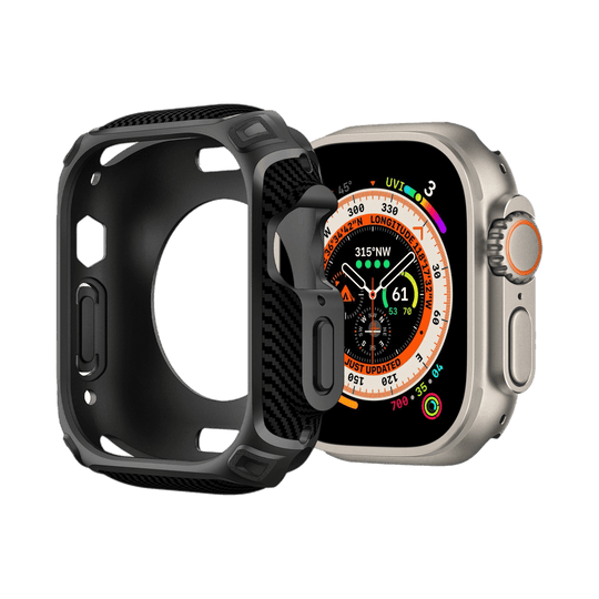 Qskinz silicone case for Apple Watch Ultra 49mm, slim protective cover for Ultra 1 and 2.