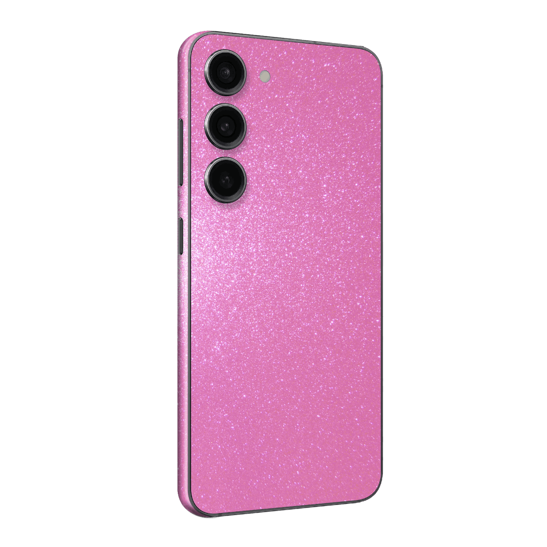Samsung Galaxy S23 Diamond Pink Shimmering Sparkling Glitter Skin Wrap Sticker Decal Cover Protector by EasySkinz | EasySkinz.com