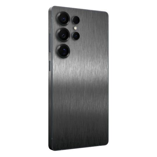 Samsung Galaxy S25 ULTRA Brushed Metal Titanium Metallic Skin Wrap Sticker Decal Cover Protector by QSKINZ | qskinz.com