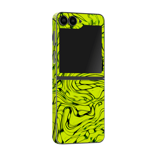 Samsung Galaxy Z Flip 6 Print Printed Custom SIGNATURE Hypnotic Green Electric Jade Skin Wrap Sticker Decal Cover Protector by QSKINZ | QSKINZ.COM