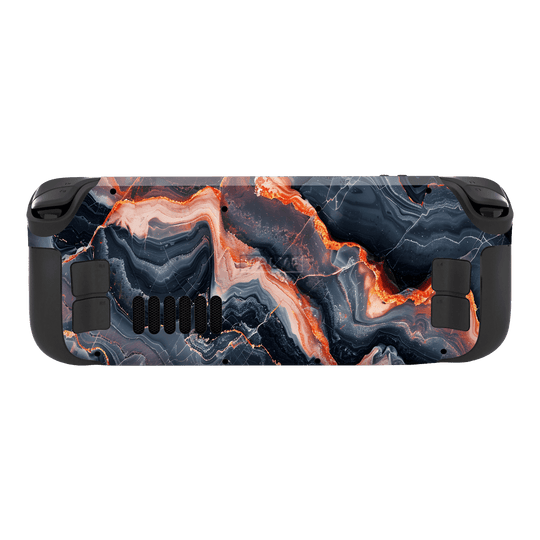 Steam Deck Oled Print Printed Custom SIGNATURE Terra Noir Stone Marble Skin Wrap Sticker Decal Cover Protector by QSKINZ | QSKINZ.COM