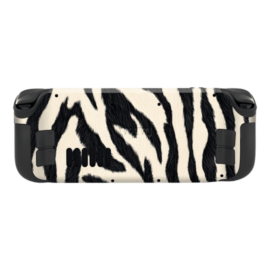Steam Deck Oled Print Printed Custom SIGNATURE Zebré Royale Zebra Print Skin Wrap Sticker Decal Cover Protector by QSKINZ | QSKINZ.COM