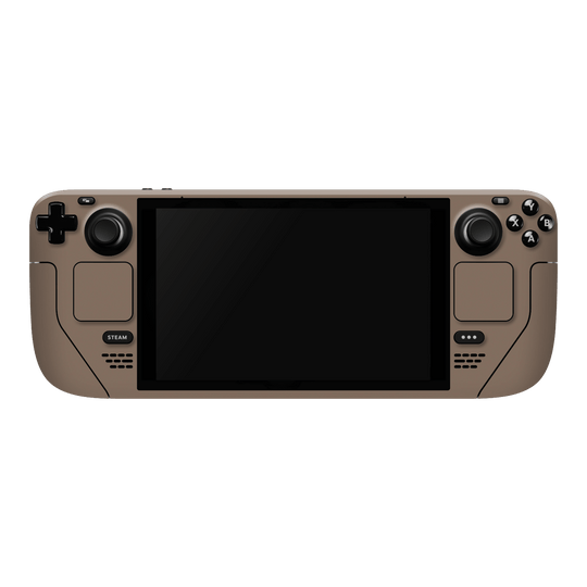 Steam Deck Oled Soft-Touch Matte StealthMatte Mocha Taupe Neutral Skin Wrap Sticker Decal Cover Protector by QSKINZ | qskinz.com