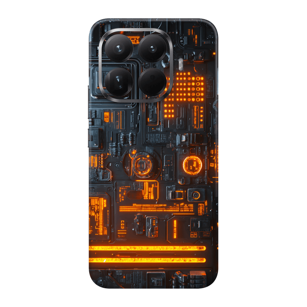 Xiaomi 15T PRO Custom Printed SIGNATURE “Nexora” Orange Fire Technology Skin Wrap Sticker Decal Cover Protector by QSKINZ | QSKINZ.COM
