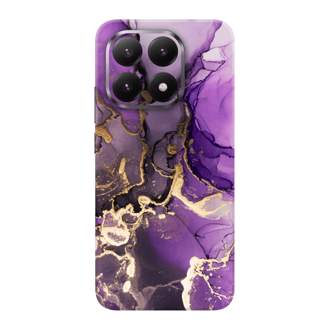 Xiaomi 15T Print Printed Custom SIGNATURE AGATE GEODE Purple-Gold Skin Wrap Sticker Decal Cover Protector by QSKINZ | qskinz.com