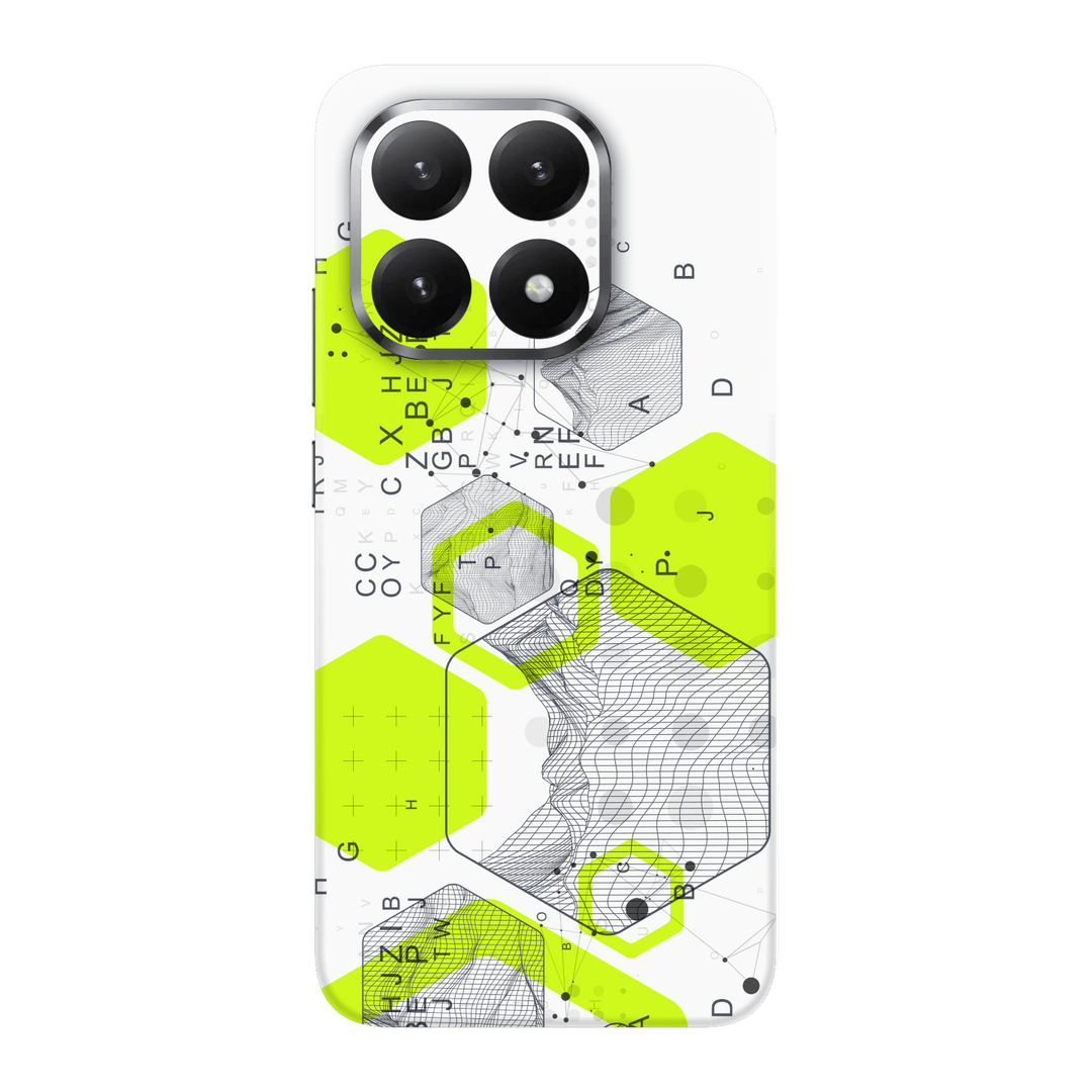 Xiaomi 15T Printed Custom SIGNATURE “Neural Realm” AI Science Green & White Skin Wrap Sticker Decal Cover Protector by QSKINZ | QSKINZ.COM