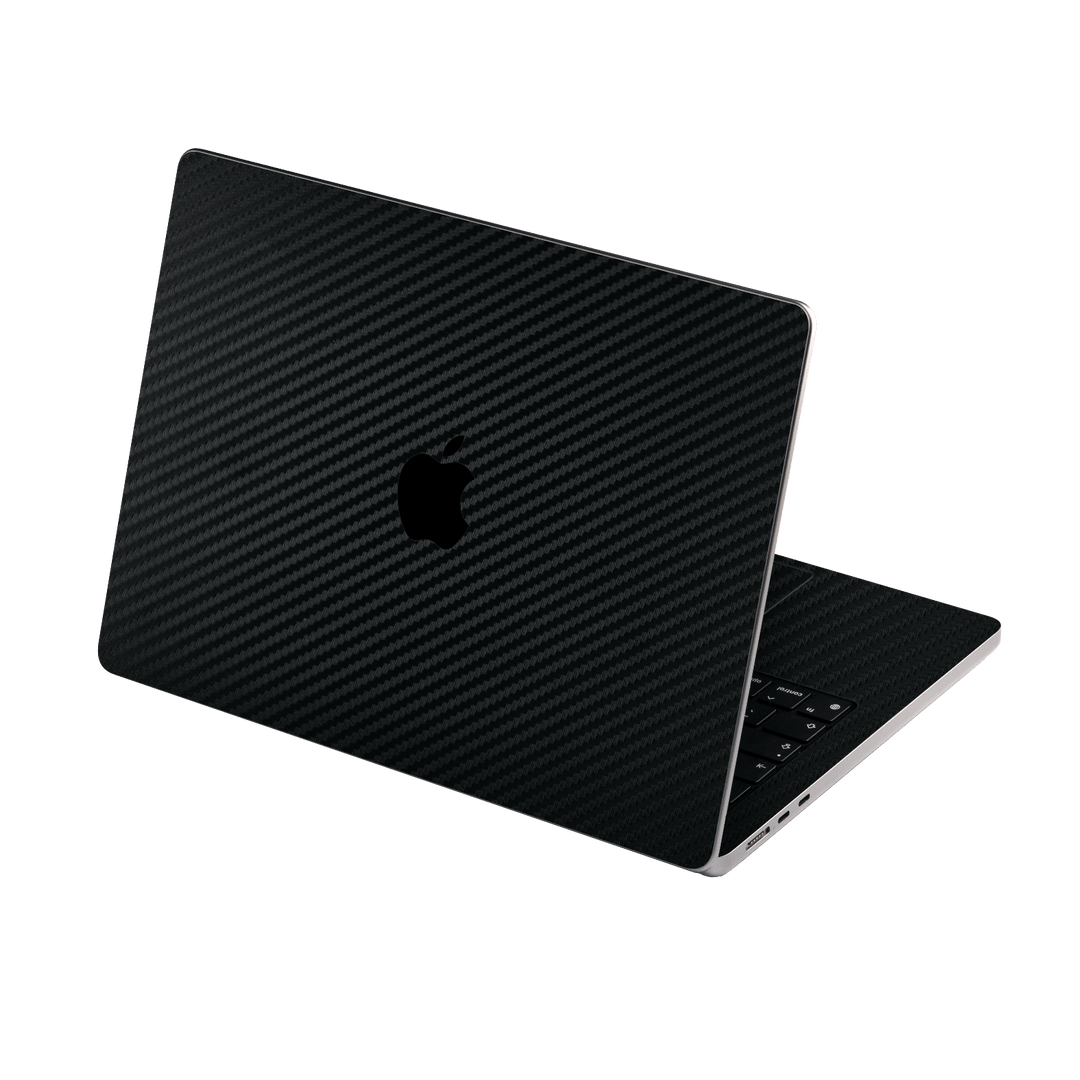 MacBook Air 15" (2023, M2) Black 3D Textured Carbon Fibre Fiber Skin Wrap Sticker Decal Cover Protector by EasySkinz | EasySkinz.com