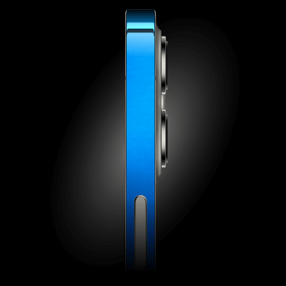 iPhone 15 Plus SATIN BLUE Metallic Skin