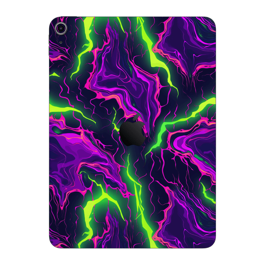 iPad 10.9" (10th Gen, 2022) Print Printed Custom SIGNATURE Twisterra Twist Neon Purple Yellow Green Anime Skin Wrap Sticker Decal Cover Protector by QSKINZ | QSKINZ.COM