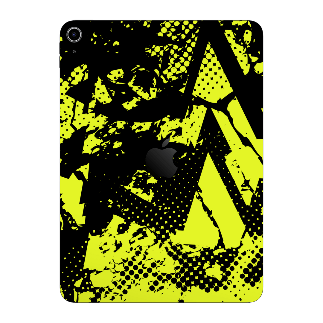 iPad 11 (A16) Print Printed Custom SIGNATURE Grunge Yellow Green Trace Skin Wrap Sticker Decal Cover Protector by QSKINZ | QSKINZ.COM