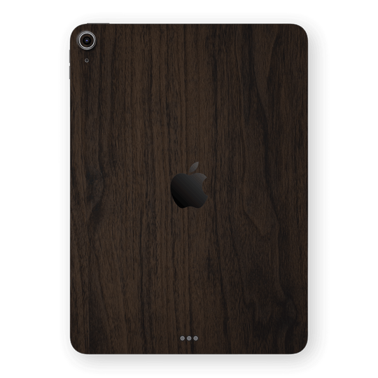 iPad Air 11” (M2) Premium Wood Wooden Dark Walnut Matte Textured Skin Wrap Sticker Decal Cover Protector by QSKINZ | qskinz.com