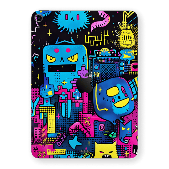 iPad Air 13” (M3) Print Printed Custom SIGNATURE Arcade Rave Gaming Gamer Pixel Skin Wrap Sticker Decal Cover Protector by QSKINZ | QSKINZ.COM