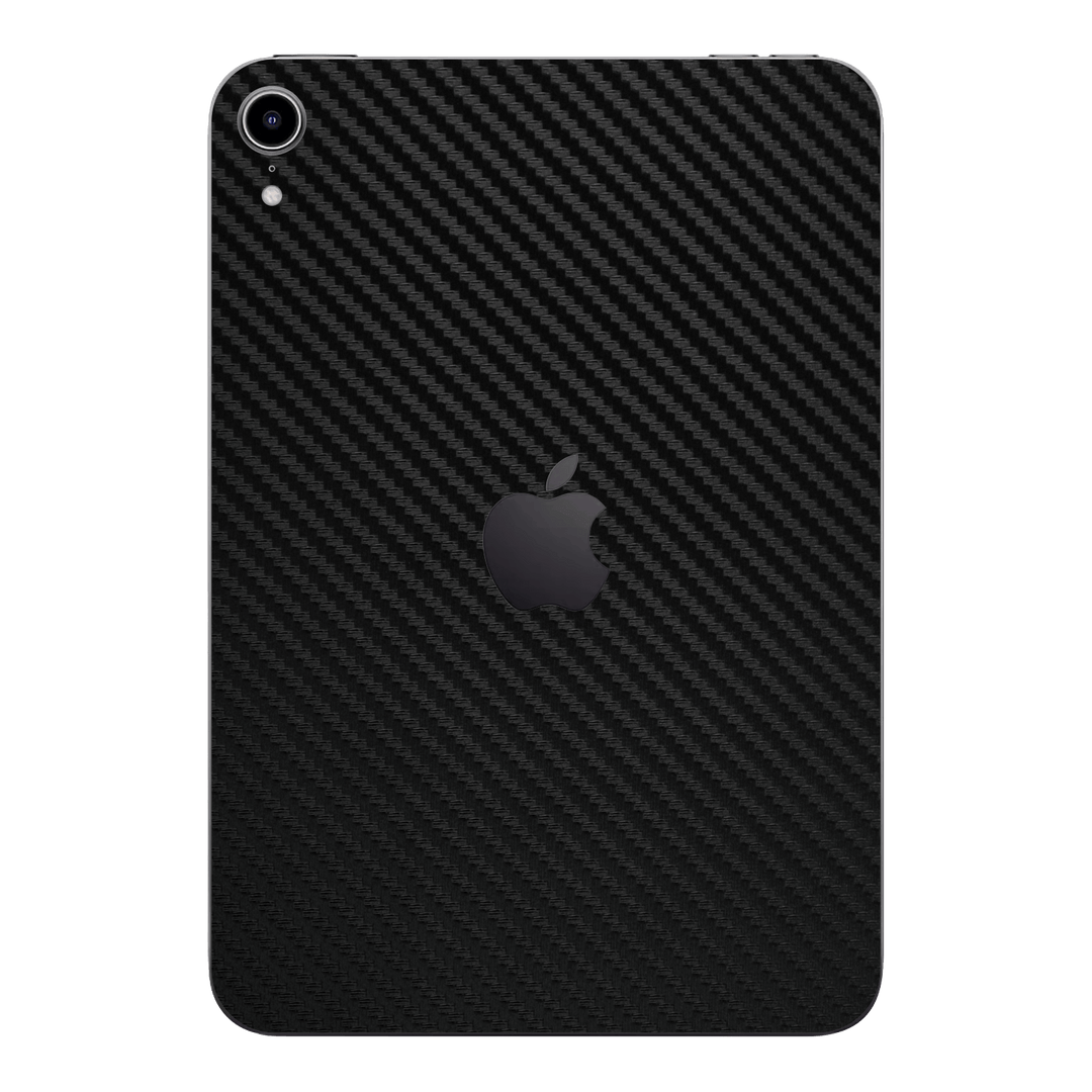 iPad mini 7 (2024, A17 Pro) Black 3D Textured Carbon Fibre Fiber Skin Wrap Sticker Decal Cover Protector by QSKINZ | qskinz.com