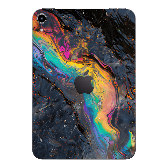 iPad mini 7 (2024, A17 Pro) Print Printed Custom SIGNATURE Aurora Auroria Stone Marble Rainbow Skin Wrap Sticker Decal Cover Protector by QSKINZ | QSKINZ.COM