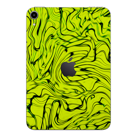 iPad mini 7 (2024, A17 Pro) Print Printed Custom SIGNATURE Hypnotic Green Electric Jade Skin Wrap Sticker Decal Cover Protector by QSKINZ | QSKINZ.COM