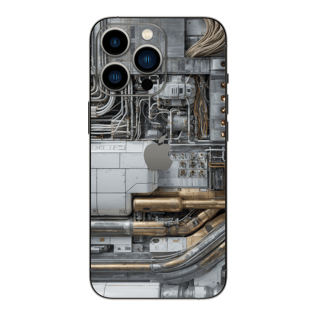 iPhone 13 PRO Custom Printed SIGNATURE “Industrial Metal Pipes” Skin Wrap Sticker Decal Cover Protector by QSKINZ | QSKINZ.COM