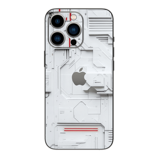iPhone 13 PRO Print Printed Custom SIGNATURE Interstellar White Spaceship Skin Wrap Sticker Decal Cover Protector by QSKINZ | QSKINZ.COM
