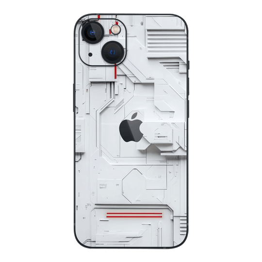 iPhone 14 Plus Print Printed Custom SIGNATURE Interstellar White Spaceship Skin Wrap Sticker Decal Cover Protector by QSKINZ | QSKINZ.COM