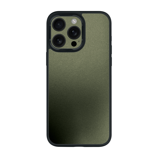 iPhone 15 PRO Qcaze Military Green Metallic Case by QSKINZ | qskinz.com