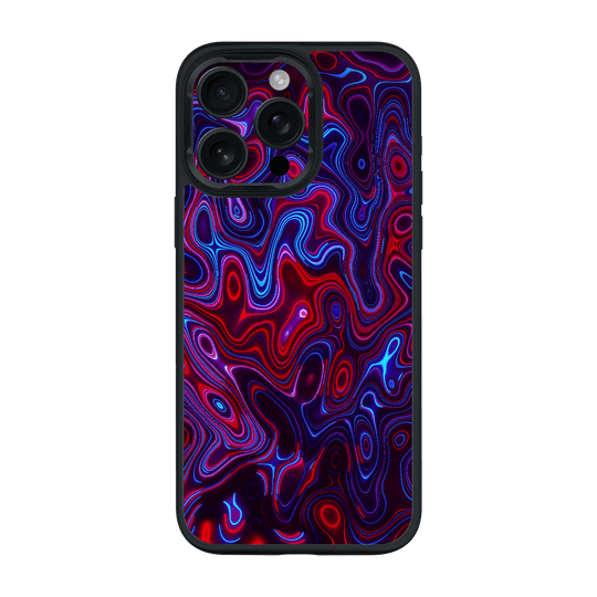 iPhone 15 PRO Qcaze Print Printed Custom SIGNATURE Flux Fusion Purple Neon Case by QSKINZ | QSKINZ.COM
