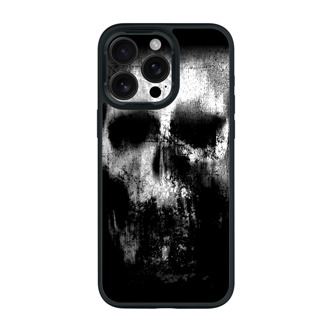 iPhone 15 PRO Qcaze Print Printed Custom SIGNATURE Horror Black & White SKULL Case by QSKINZ | qskinz.com