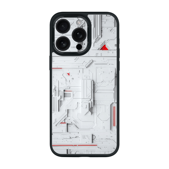 iPhone 15 PRO Qcaze Print Printed Custom SIGNATURE Interstellar White Spaceship Case by QSKINZ | QSKINZ.COM