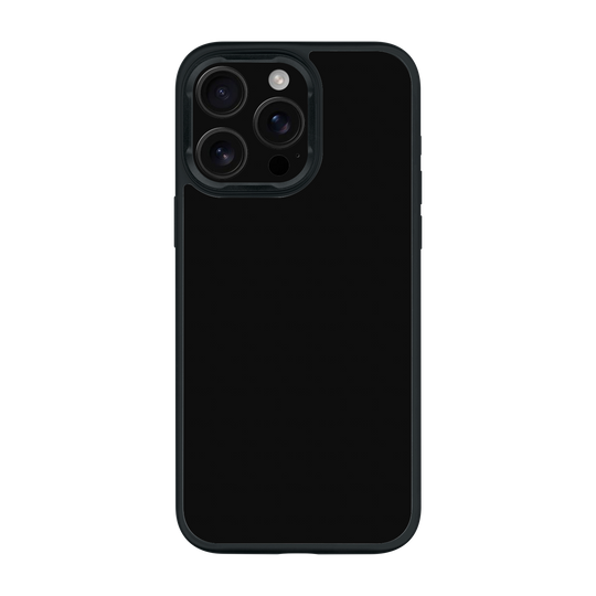 iPhone 15 PRO Qcaze Soft-Touch Matte StealthMatte Phantom Black Case by QSKINZ | qskinz.com