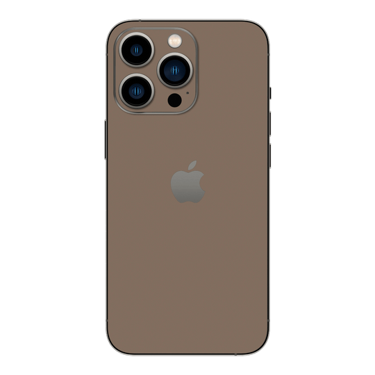iPhone 15 PRO  Soft-Touch Matte StealthMatte Mocha Taupe Neutral Skin Wrap Sticker Decal Cover Protector by QSKINZ | qskinz.com
