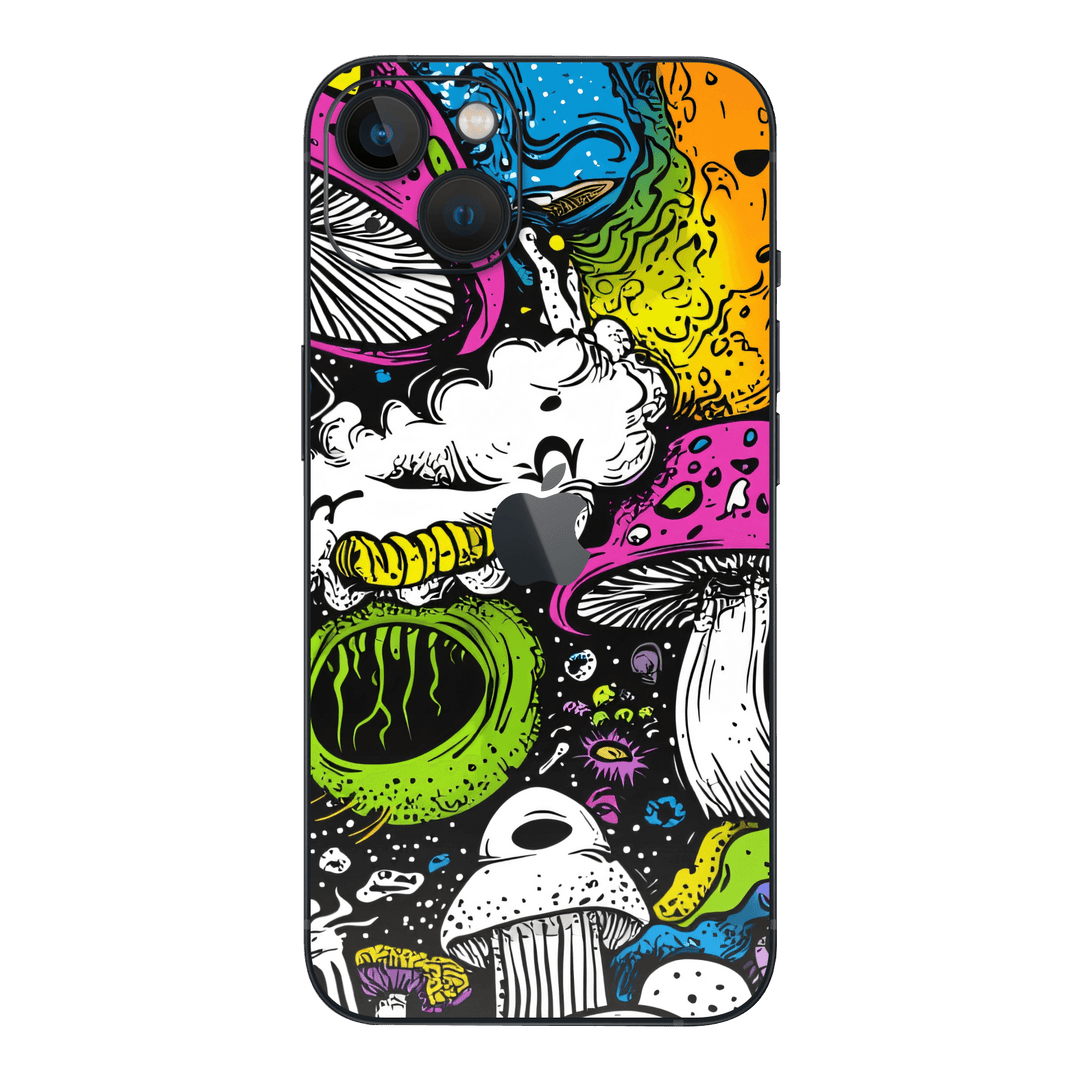 iPhone 15 Plus Custom Printed SIGNATURE “Cartoon Bloom” Art Painting Skin Wrap Sticker Decal Cover Protector by QSKINZ | QSKINZ.COM