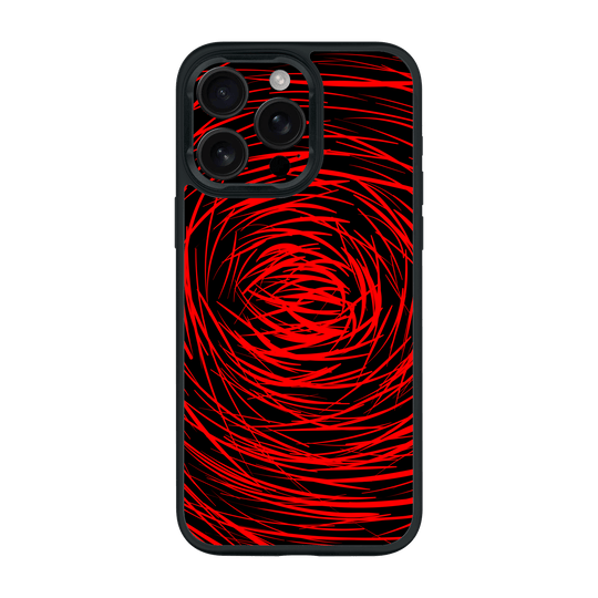 iPhone 15 Pro MAX Qaze Print Printed Custom SIGNATURE Quasar Red Mesh Case by QSKINZ | QSKINZ.COM