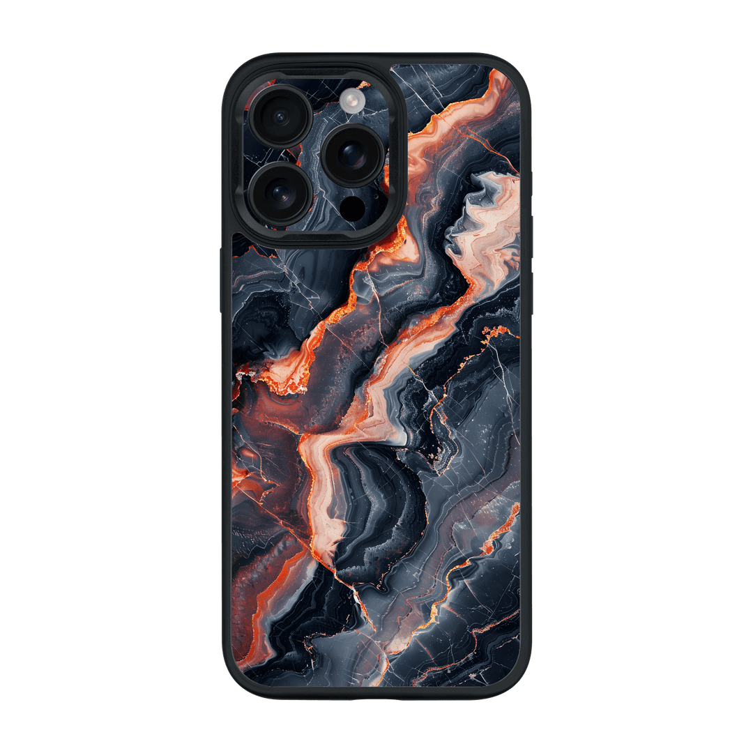 iPhone 15 Pro MAX Qcaze Print Printed Custom SIGNATURE Terra Noir Stone Marble Case by QSKINZ | QSKINZ.COM