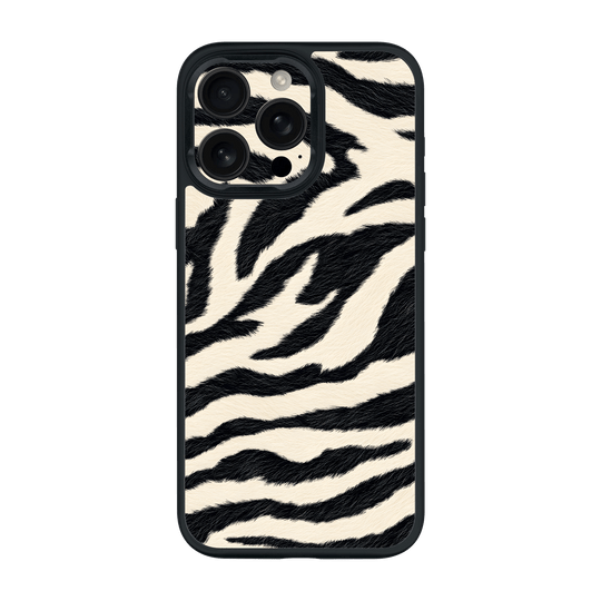 iPhone 15 Pro MAX Qcaze Print Printed Custom SIGNATURE Zebré Royale Zebra Print Case by QSKINZ | QSKINZ.COM