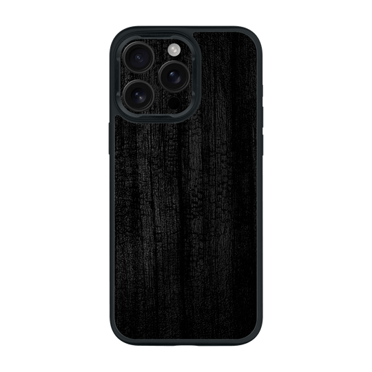 iPhone 16 PRO Luxuria Black Charcoal Black Dragon Coal Stone 3D Textured Case by QSKINZ | qskinz.com