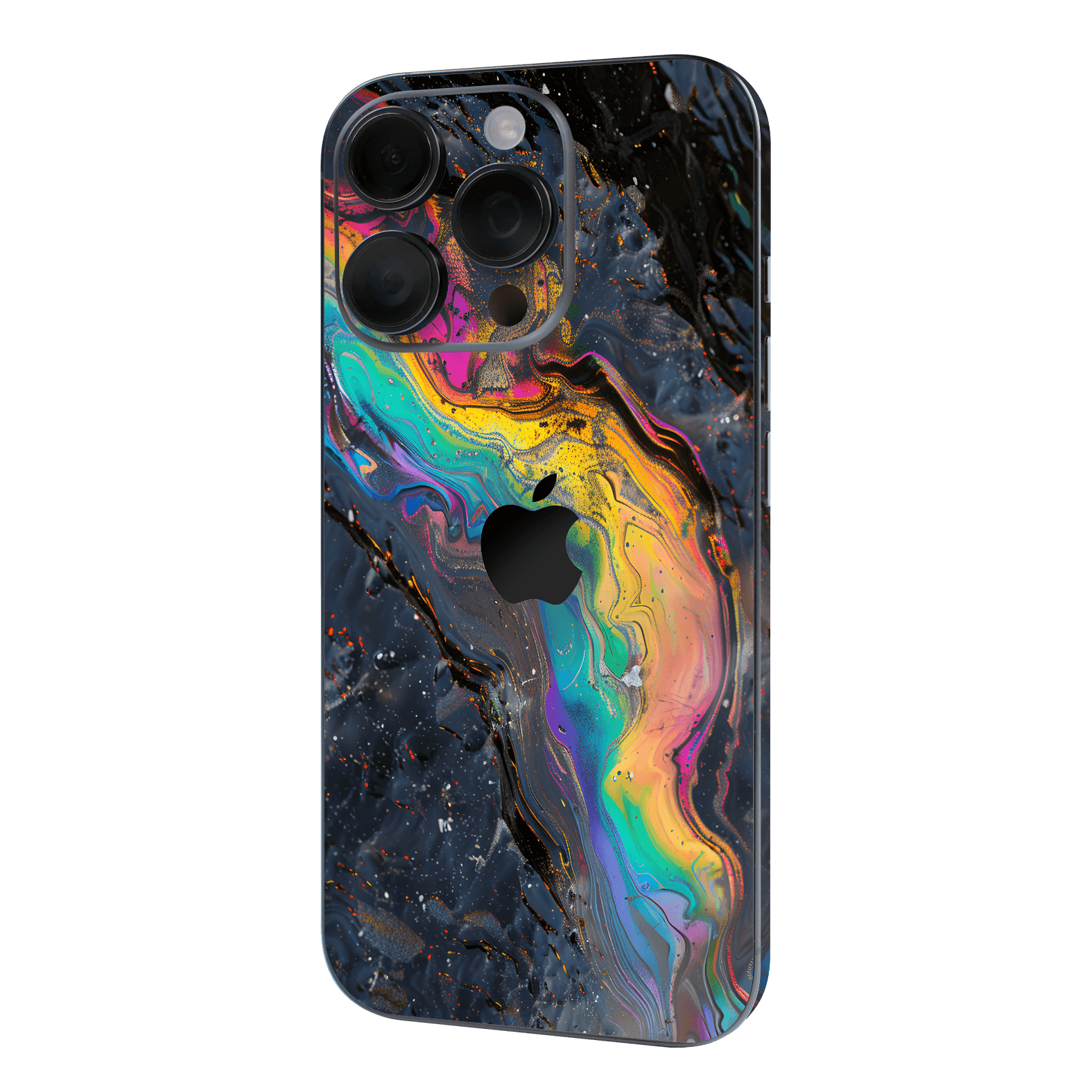 iPhone 16 PRO Print Printed Custom SIGNATURE Aurora Auroria Stone Marble Rainbow Skin Wrap Sticker Decal Cover Protector by QSKINZ | QSKINZ.COM