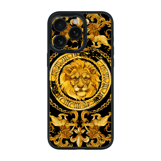 iPhone 16 PRO Print Printed Custom SIGNATURE Baroque Gold Ornaments Case by QSKINZ | qskinz.com