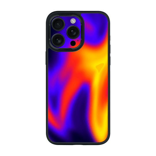 iPhone 16 PRO Print Printed Custom SIGNATURE Infrablaze Infrared Thermal Neon Case by QSKINZ | QSKINZ.COM