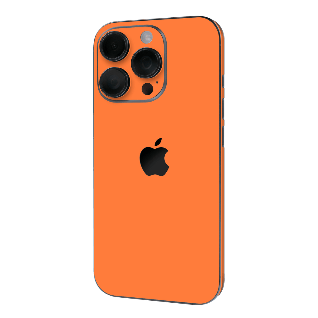 iPhone 16 PRO Printed Custom SIGNATURE “Cosmic Orange” Vibrant Solid Orange Skin Wrap Sticker Decal Cover Protector by QSKINZ | QSKINZ.COM