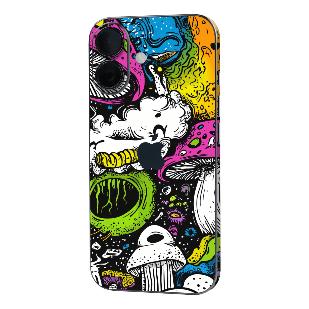 iPhone 16 Plus Custom Printed SIGNATURE “Cartoon Bloom” Art Painting Skin Wrap Sticker Decal Cover Protector by QSKINZ | QSKINZ.COM