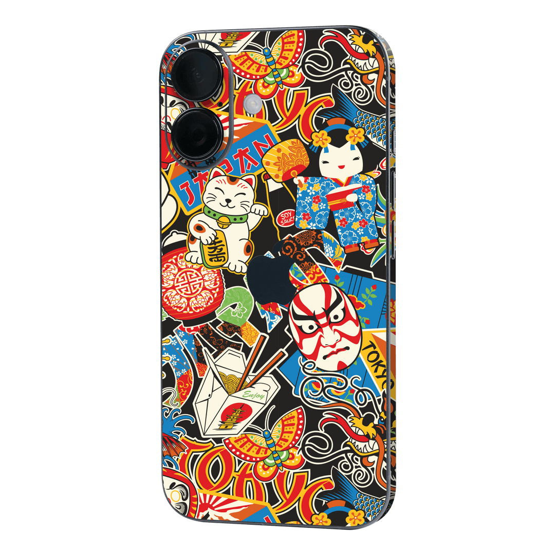 iPhone 16 Plus Custom Printed SIGNATURE “Manga Tokyo Maneki” Japanese Art Skin Wrap Sticker Decal Cover Protector by QSKINZ | QSKINZ.COM
