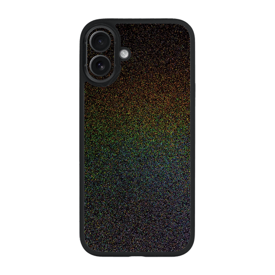 iPhone 16 Plus Qcaze GALAXY Galactic Black Milky Way Rainbow Sparkling Metallic Gloss Finish Case by QSKINZ | qskinz.com