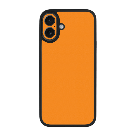 iPhone 16 Plus Qcaze Luxuria Sunrise Orange Matt 3D Textured Case by QSKINZ | qskinz.com
