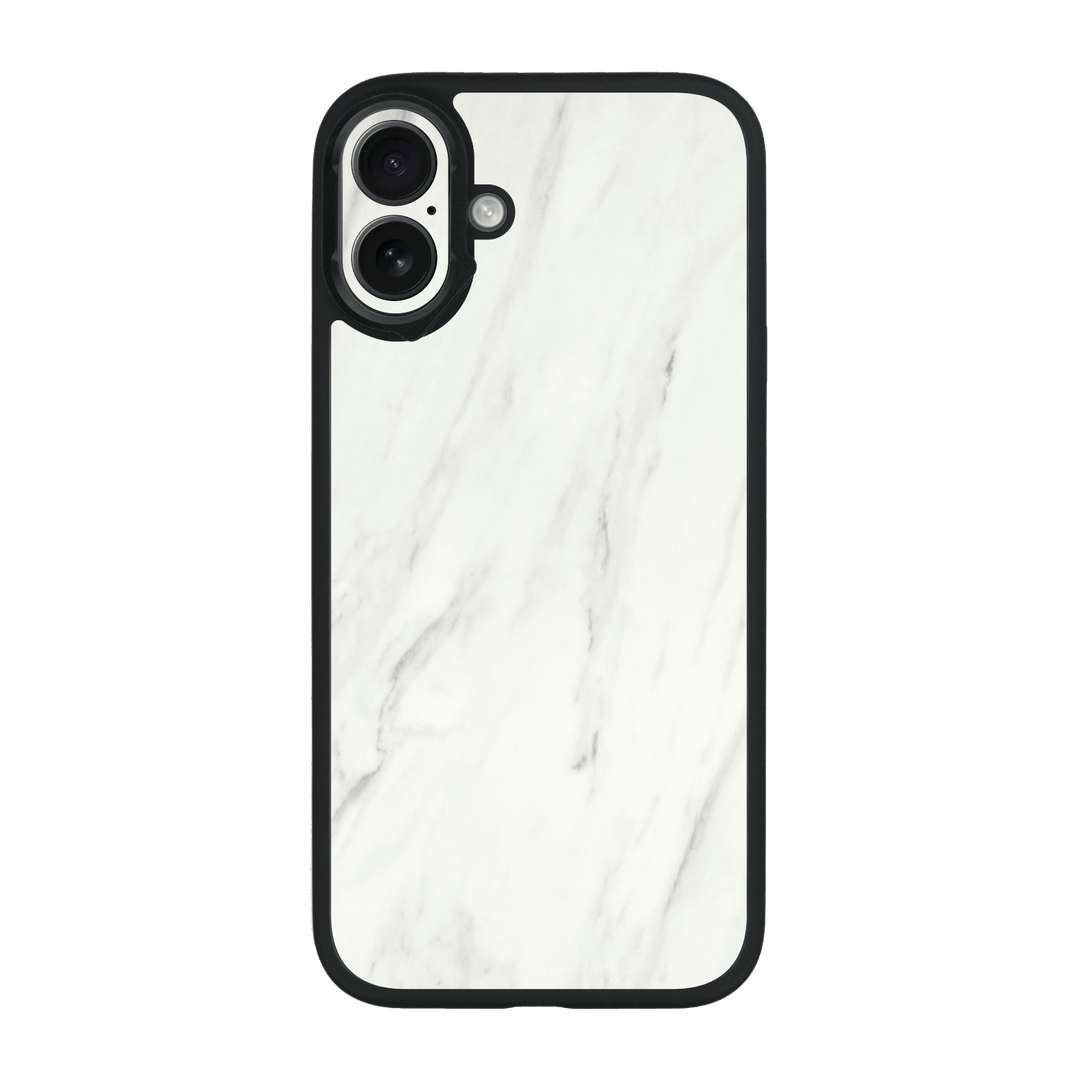 iPhone 16 Plus Qcaze Luxuria White Marble Stone Case by QSKINZ | qskinz.com