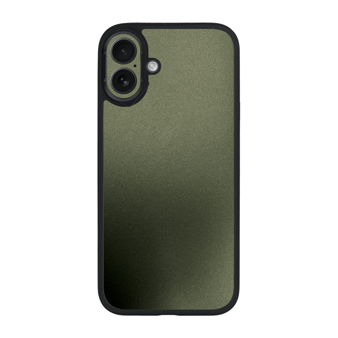 iPhone 16 Plus Qcaze Military Green Metallic Case by QSKINZ | qskinz.com