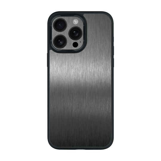 iPhone 16 Pro MAX Qcaze Brushed Metal Titanium Metallic Case  by QSKINZ | qskinz.com