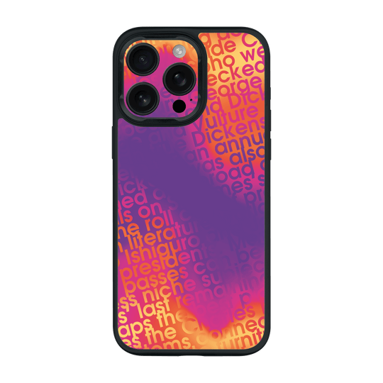 iPhone 16 Pro MAX Qcaze Print Printed Custom SIGNATURE Inferno Swirl Gradient Case by QSKINZ | QSKINZ.COM