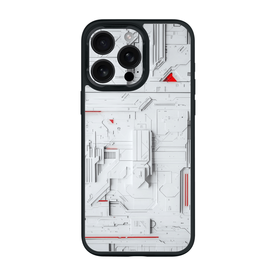 iPhone 16 Pro MAX Qcaze Print Printed Custom SIGNATURE Interstellar White Spaceship Case by QSKINZ | QSKINZ.COM
